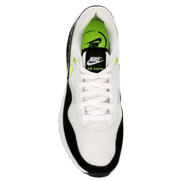 Nike Air Max SYSTM White/Volt/Black Men's Athletic Gym Training Shoes - Picture 6 of 6